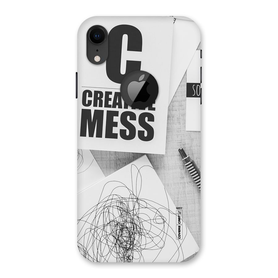 Creative Mess Back Case for iPhone XR Logo Cut