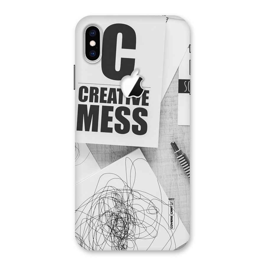Creative Mess Back Case for iPhone XS Max Apple Cut