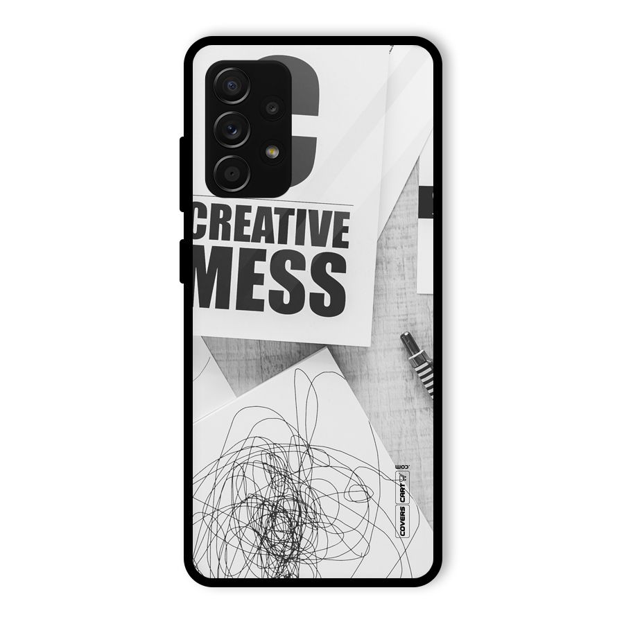 Creative Mess Glass Back Case for Galaxy A53 5G