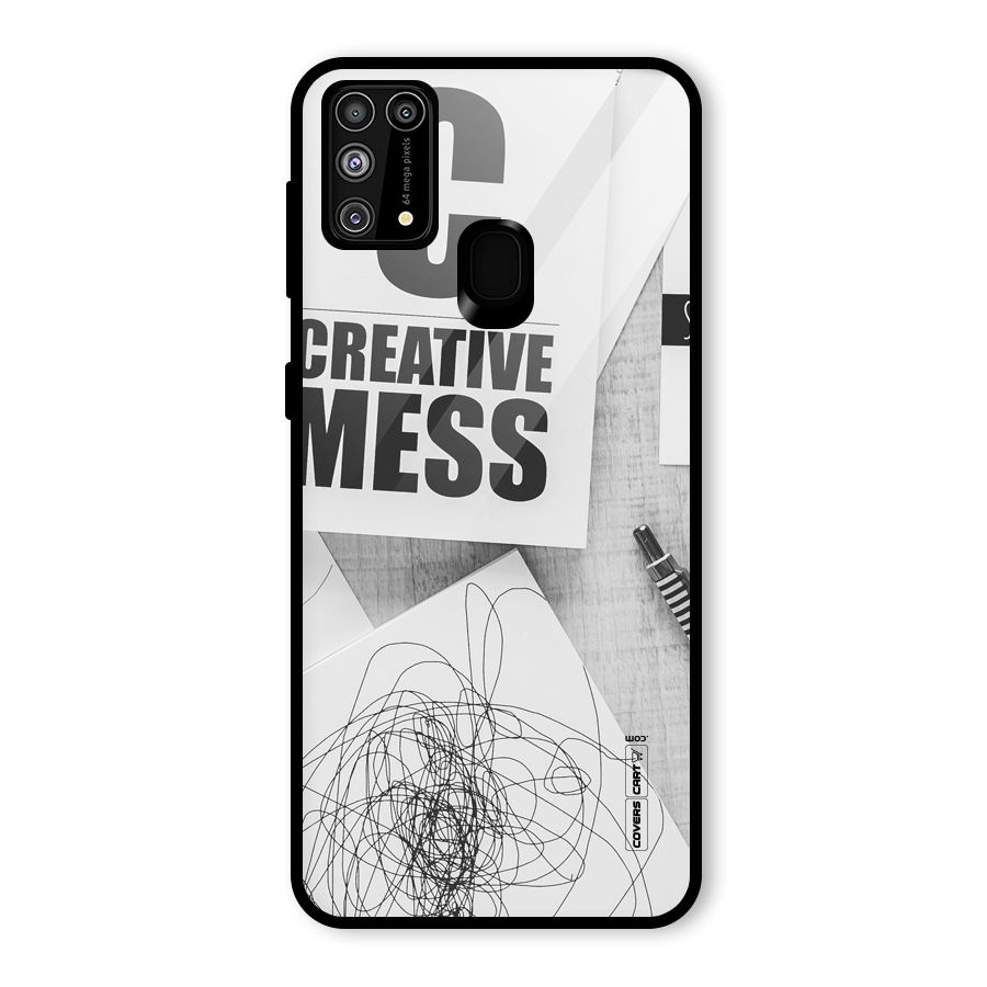 Creative Mess Glass Back Case for Galaxy M31