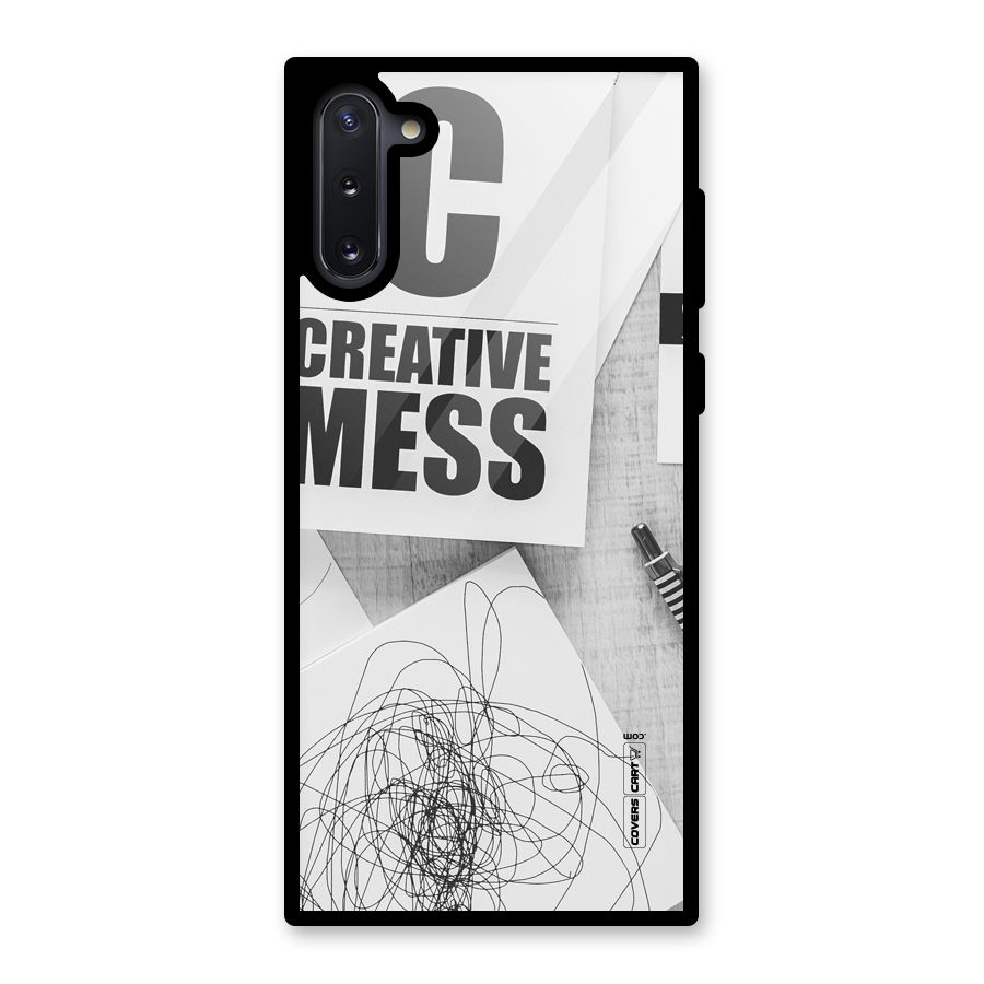 Creative Mess Glass Back Case for Galaxy Note 10