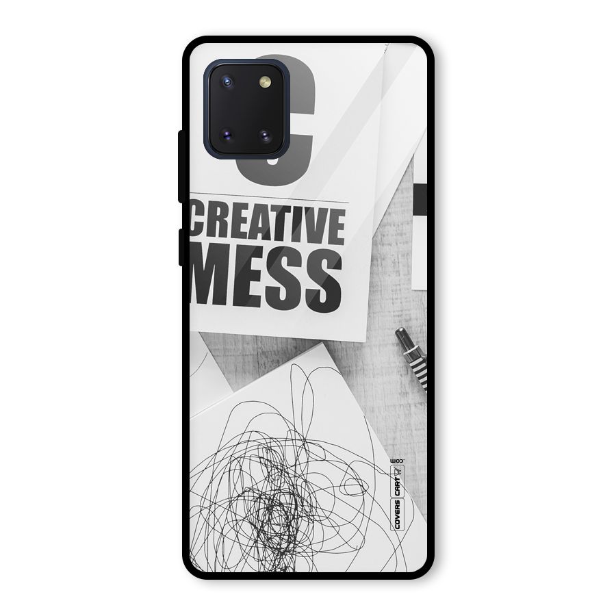 Creative Mess Glass Back Case for Galaxy Note 10 Lite