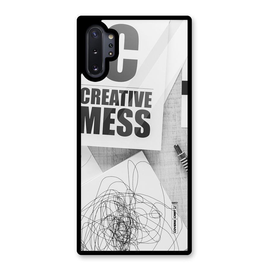 Creative Mess Glass Back Case for Galaxy Note 10 Plus