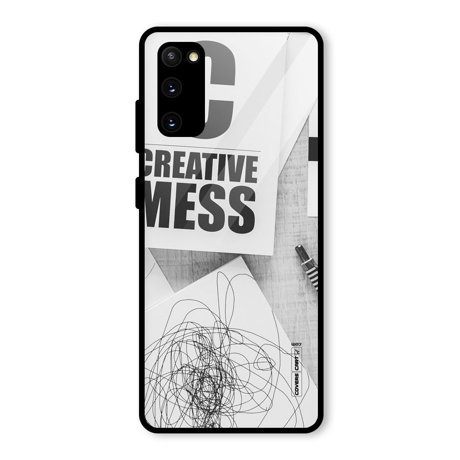 Creative Mess Glass Back Case for Galaxy S20 FE
