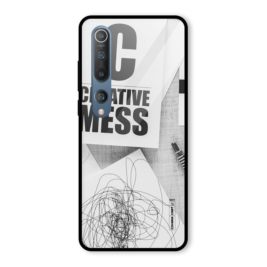 Creative Mess Glass Back Case for Mi 10