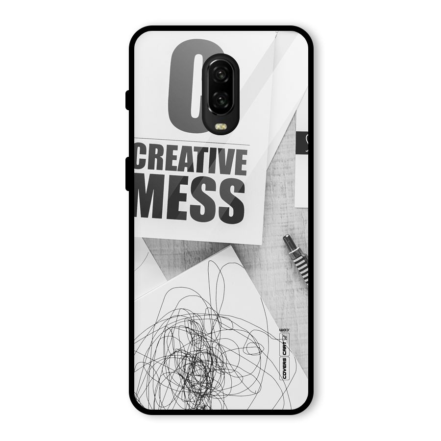 Creative Mess Glass Back Case for OnePlus 6T