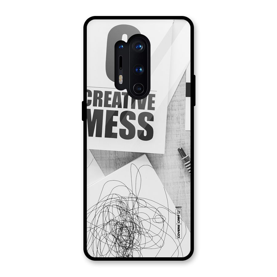Creative Mess Glass Back Case for OnePlus 8 Pro