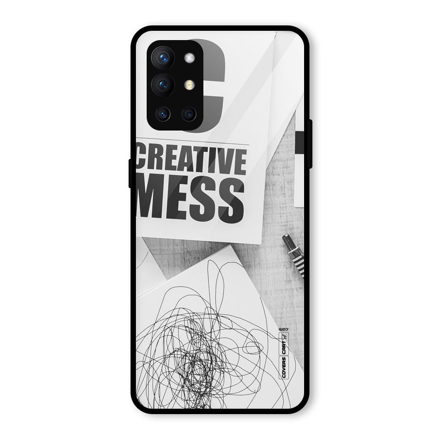 Creative Mess Glass Back Case for OnePlus 9R