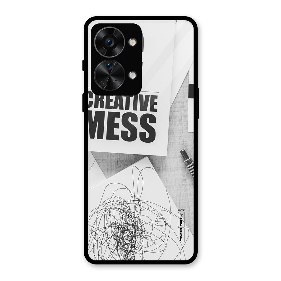 Creative Mess Glass Back Case for OnePlus Nord 2T