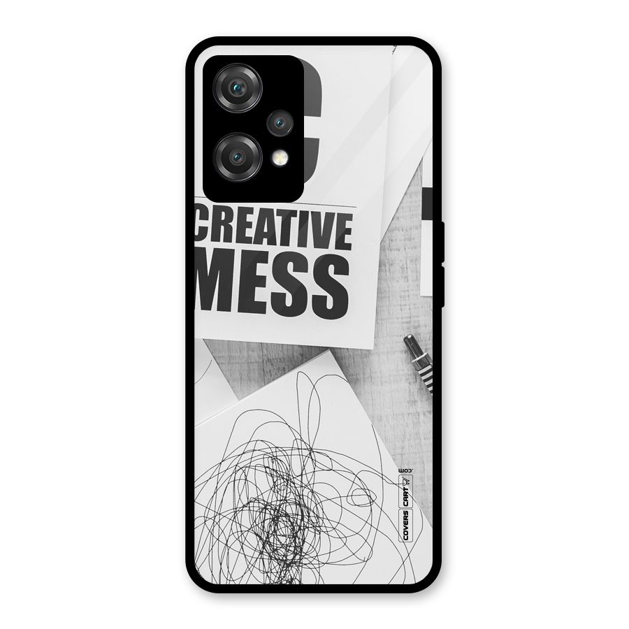 Creative Mess Glass Back Case for OnePlus Nord CE 2 Lite 5G