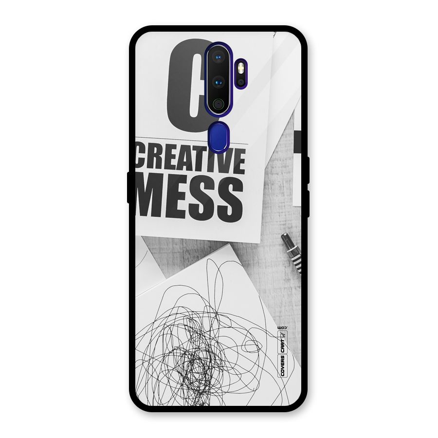 Creative Mess Glass Back Case for Oppo A9 (2020)