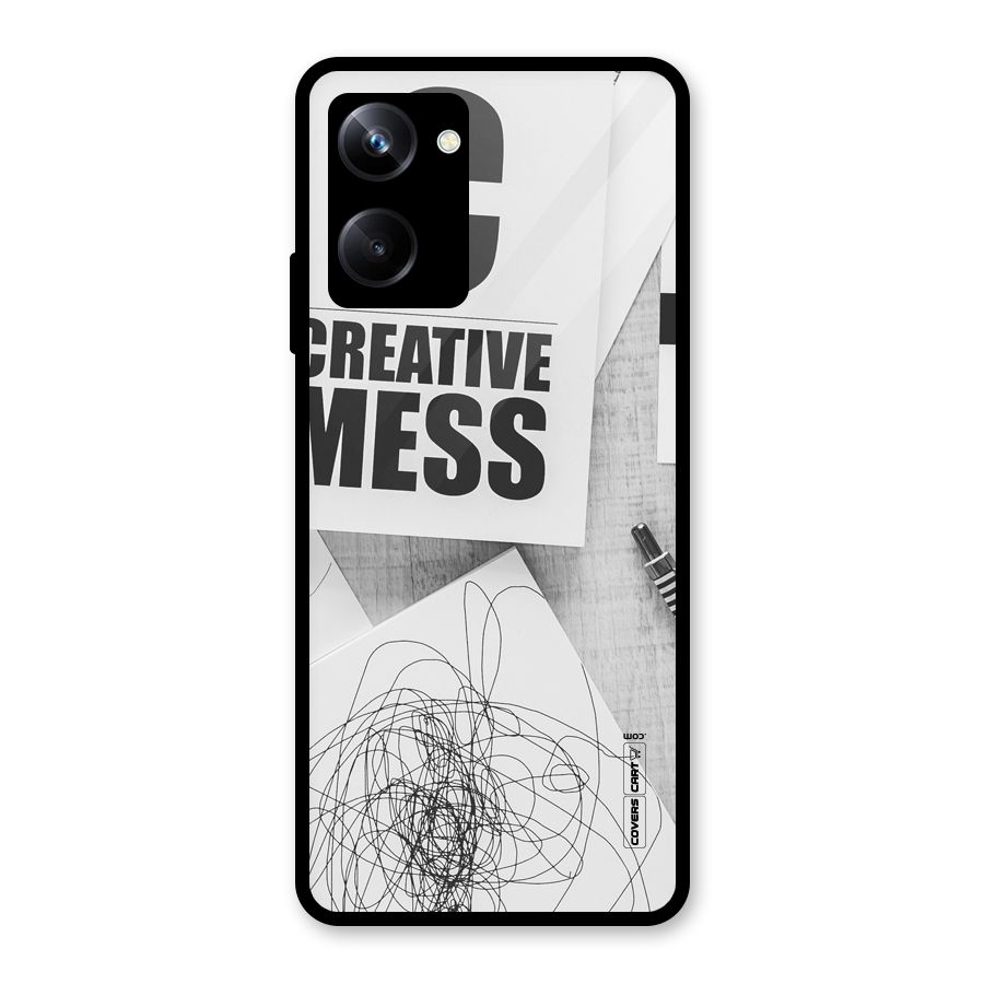 Creative Mess Glass Back Case for Realme 10 Pro