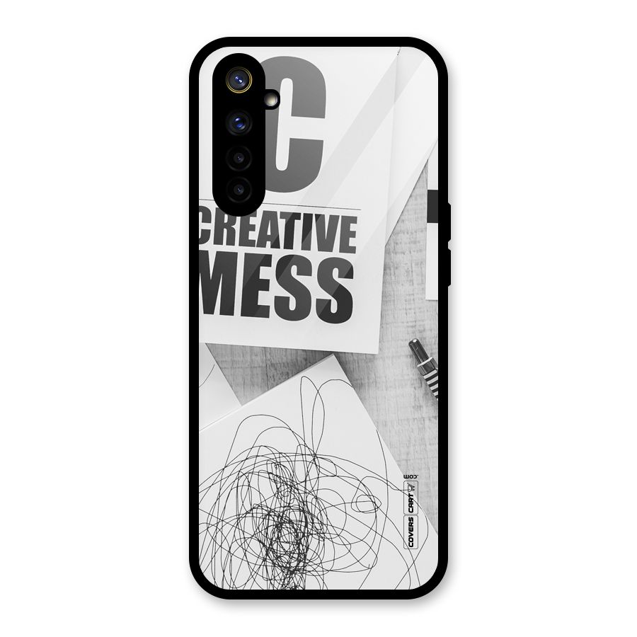 Creative Mess Glass Back Case for Realme 6