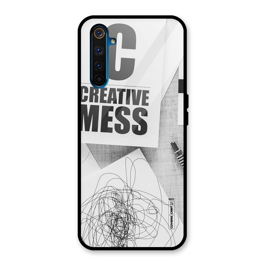 Creative Mess Glass Back Case for Realme 6 Pro