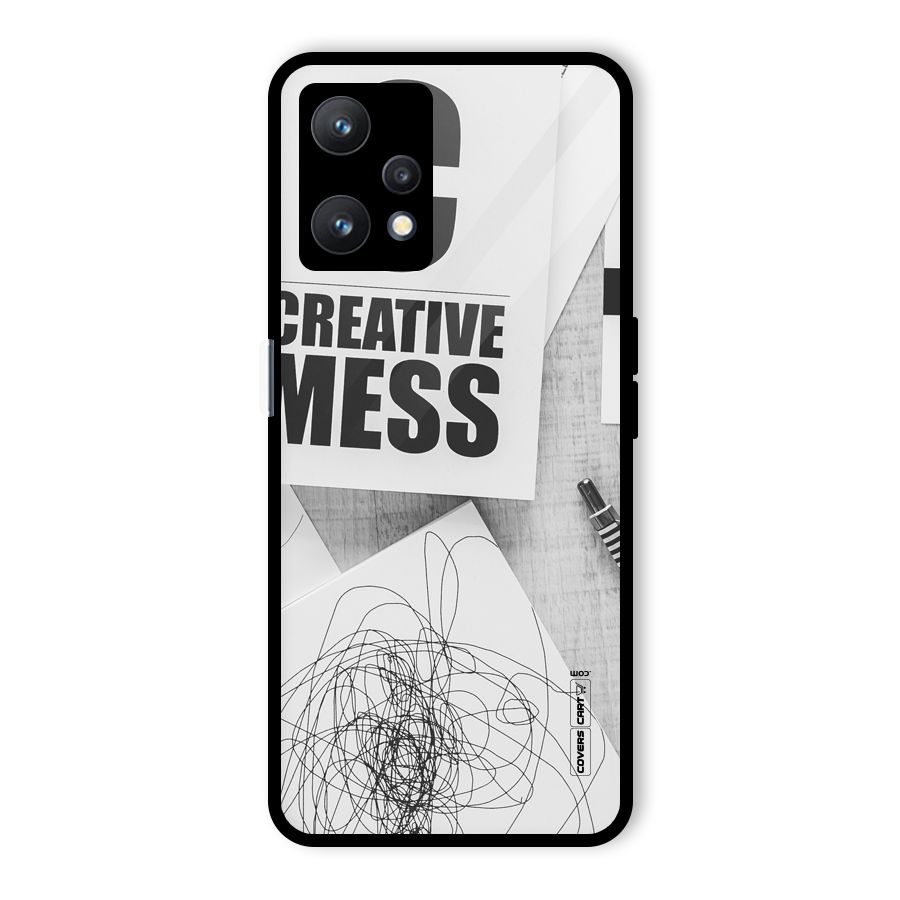 Creative Mess Glass Back Case for Realme 9 Pro 5G