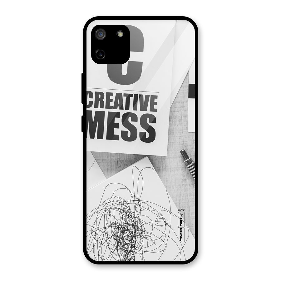 Creative Mess Glass Back Case for Realme C11