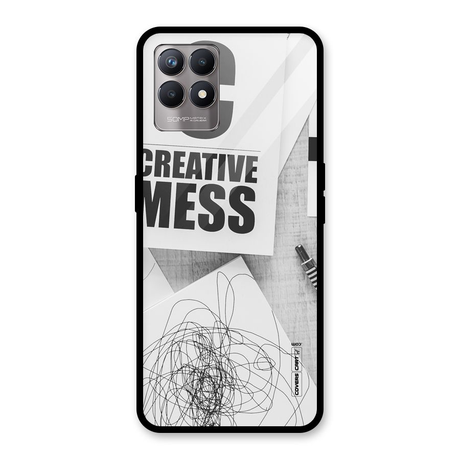 Creative Mess Glass Back Case for Realme Narzo 50
