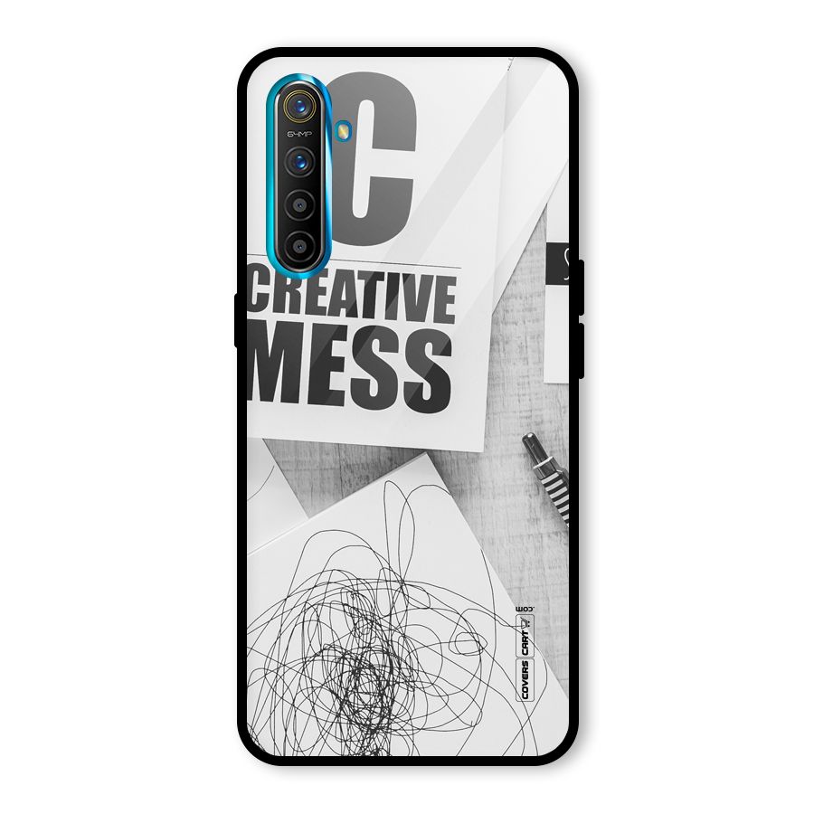 Creative Mess Glass Back Case for Realme X2