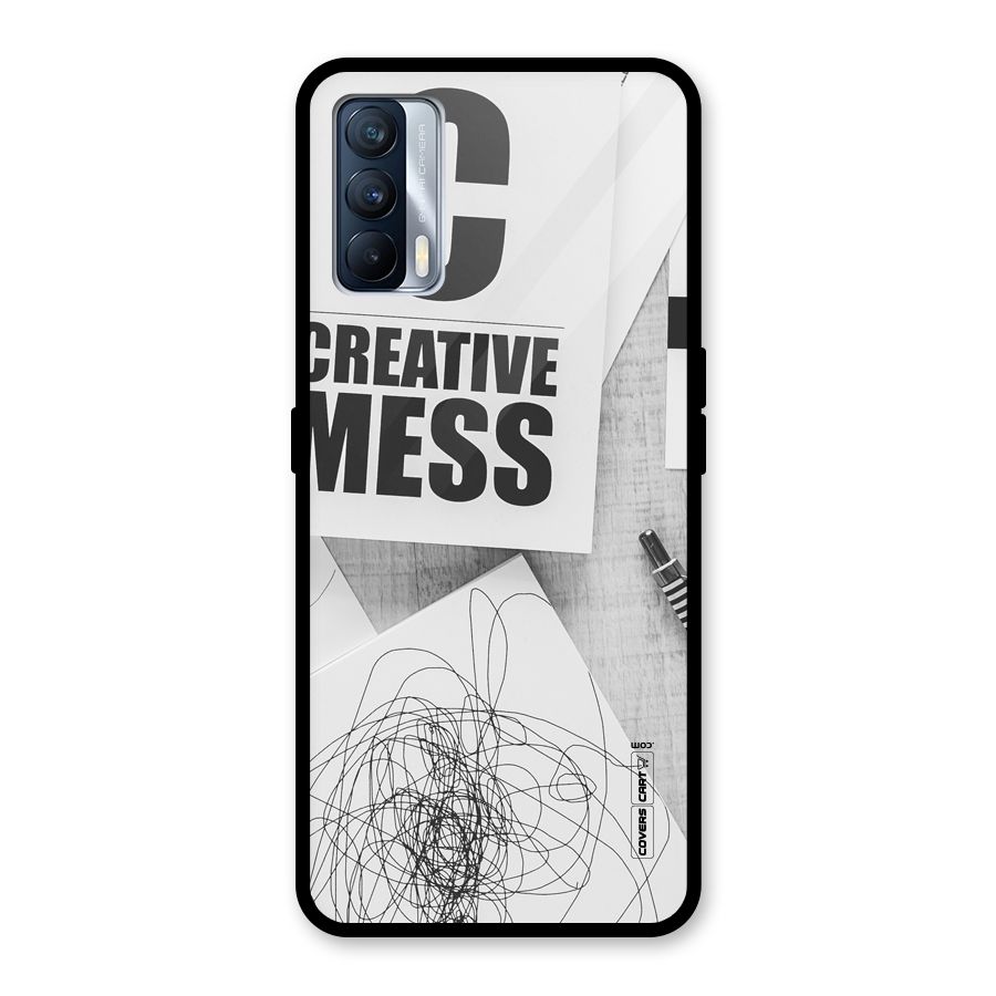 Creative Mess Glass Back Case for Realme X7
