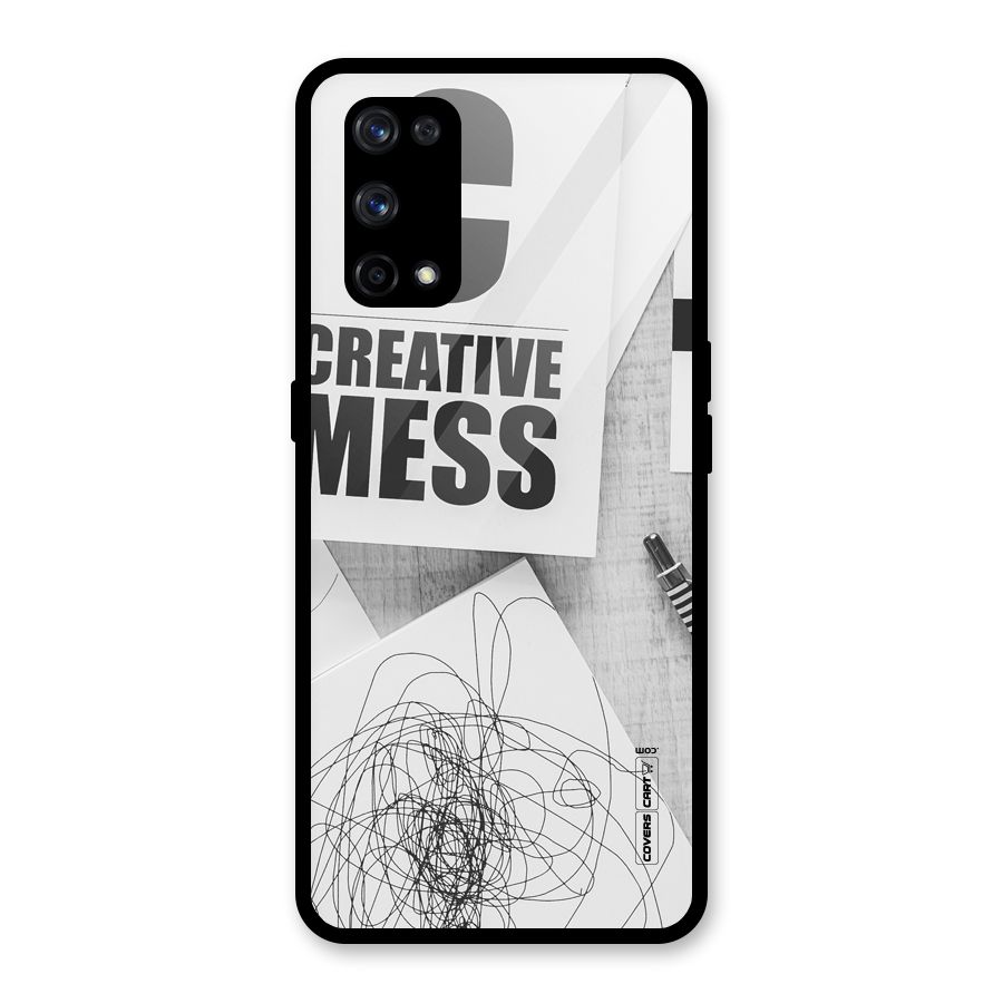 Creative Mess Glass Back Case for Realme X7 Pro