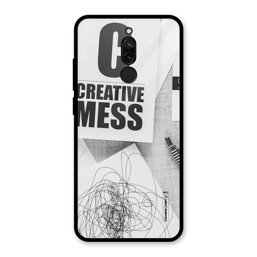 Creative Mess Glass Back Case for Redmi 8