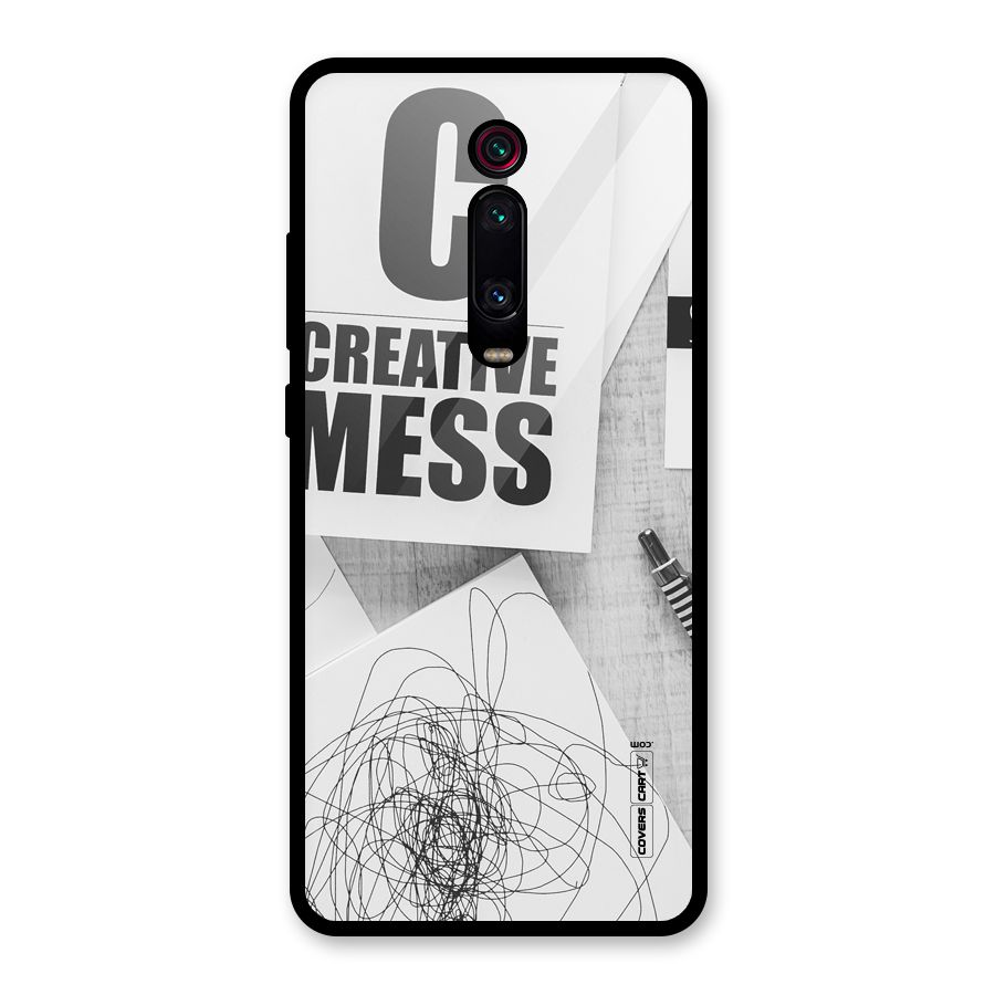Creative Mess Glass Back Case for Redmi K20