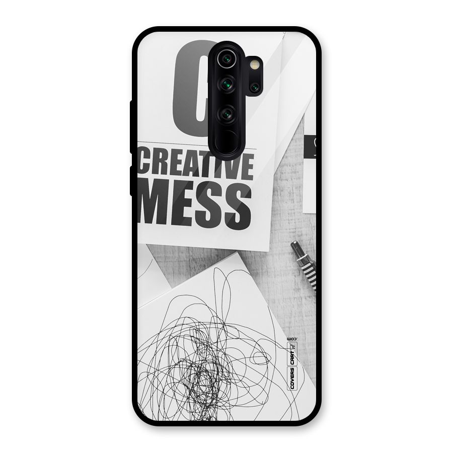 Creative Mess Glass Back Case for Redmi Note 8 Pro