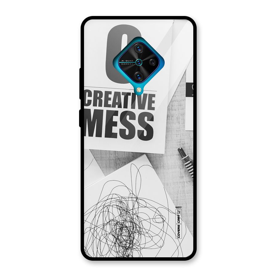 Creative Mess Glass Back Case for Vivo S1 Pro