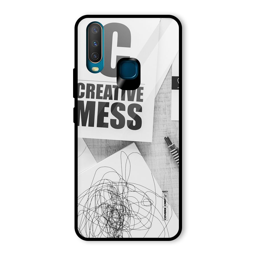 Creative Mess Glass Back Case for Vivo U10