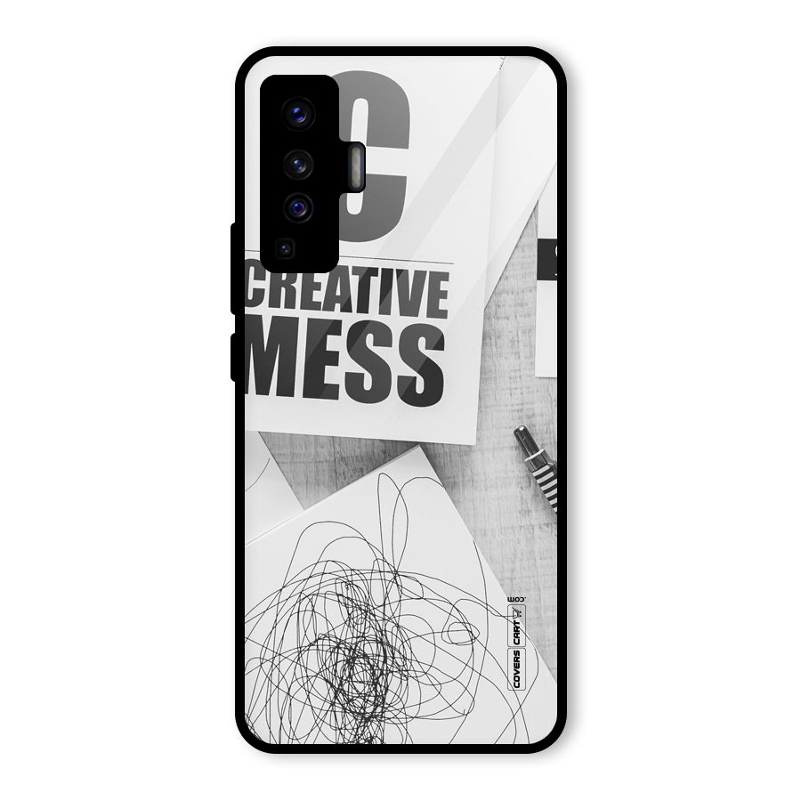 Creative Mess Glass Back Case for Vivo X50