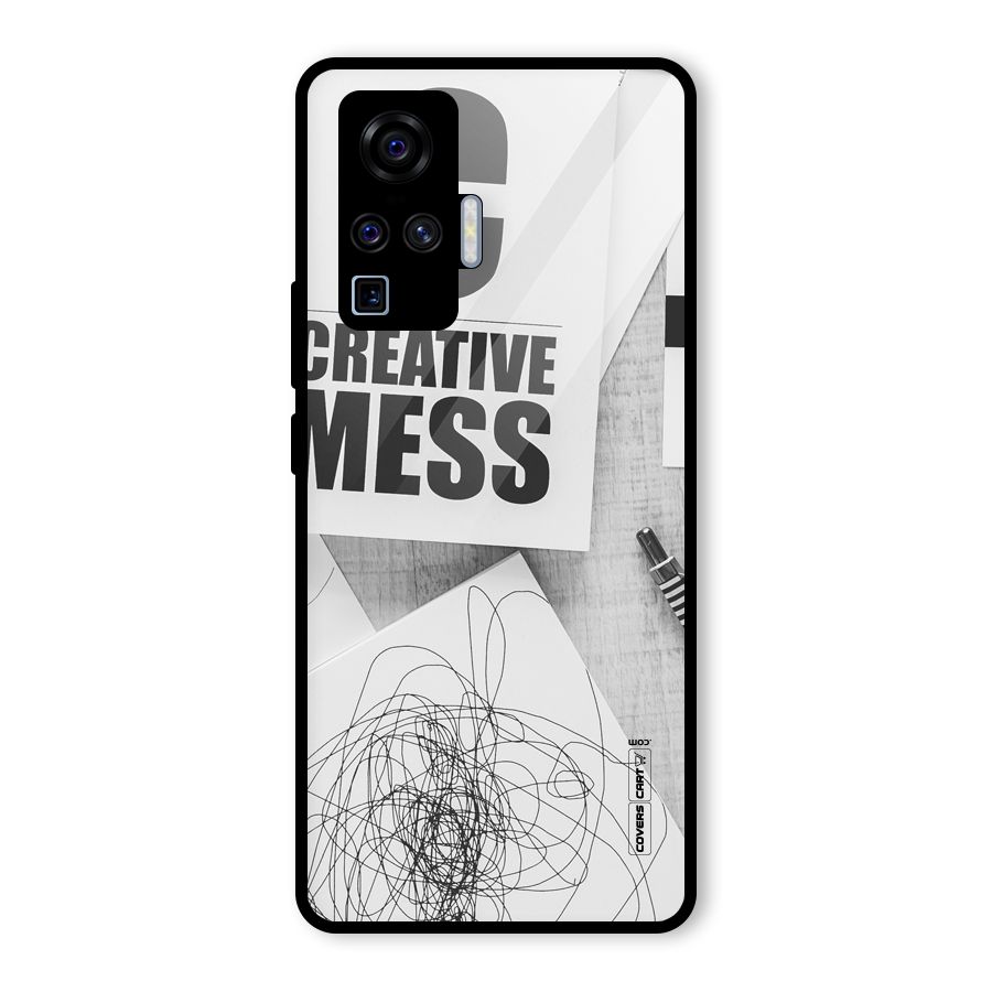 Creative Mess Glass Back Case for Vivo X50 Pro