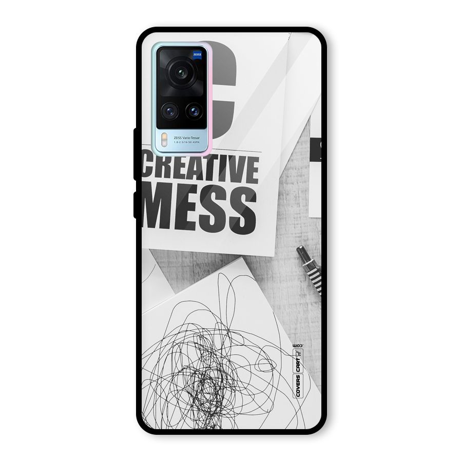 Creative Mess Glass Back Case for Vivo X60