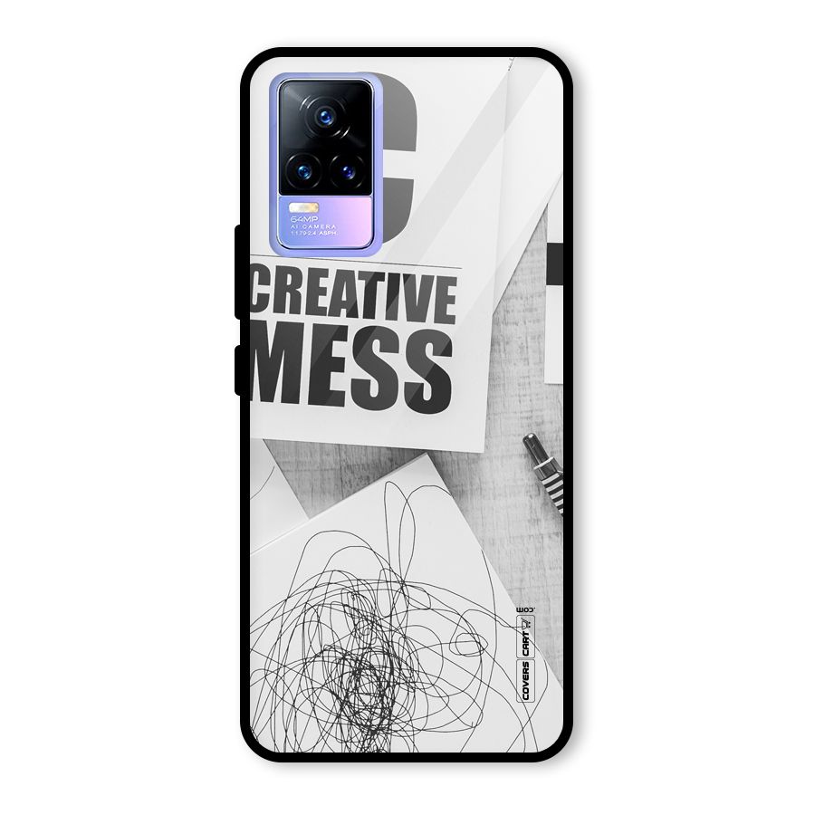 Creative Mess Glass Back Case for Vivo Y73