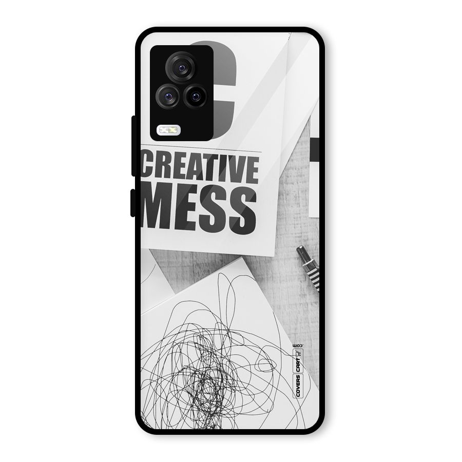 Creative Mess Glass Back Case for Vivo iQOO 7 Legend 5G