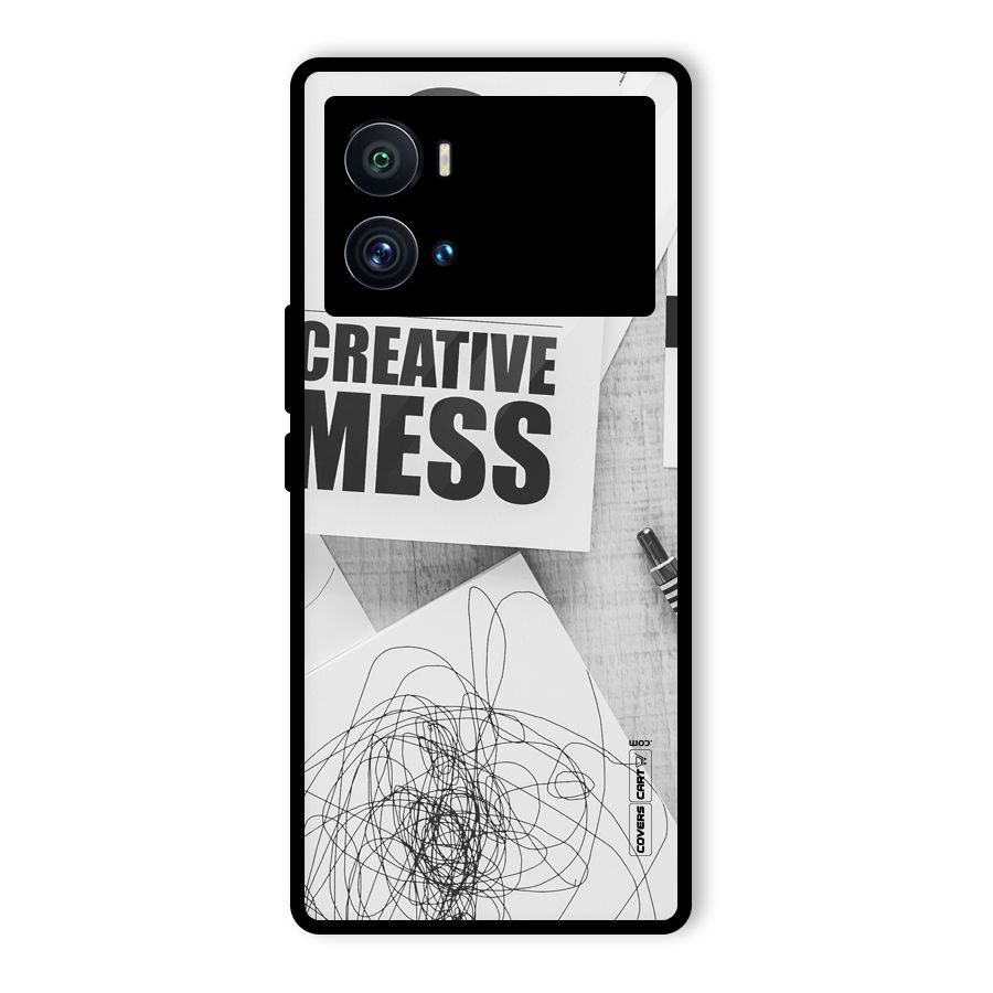 Creative Mess Glass Back Case for Vivo iQOO 9 Pro