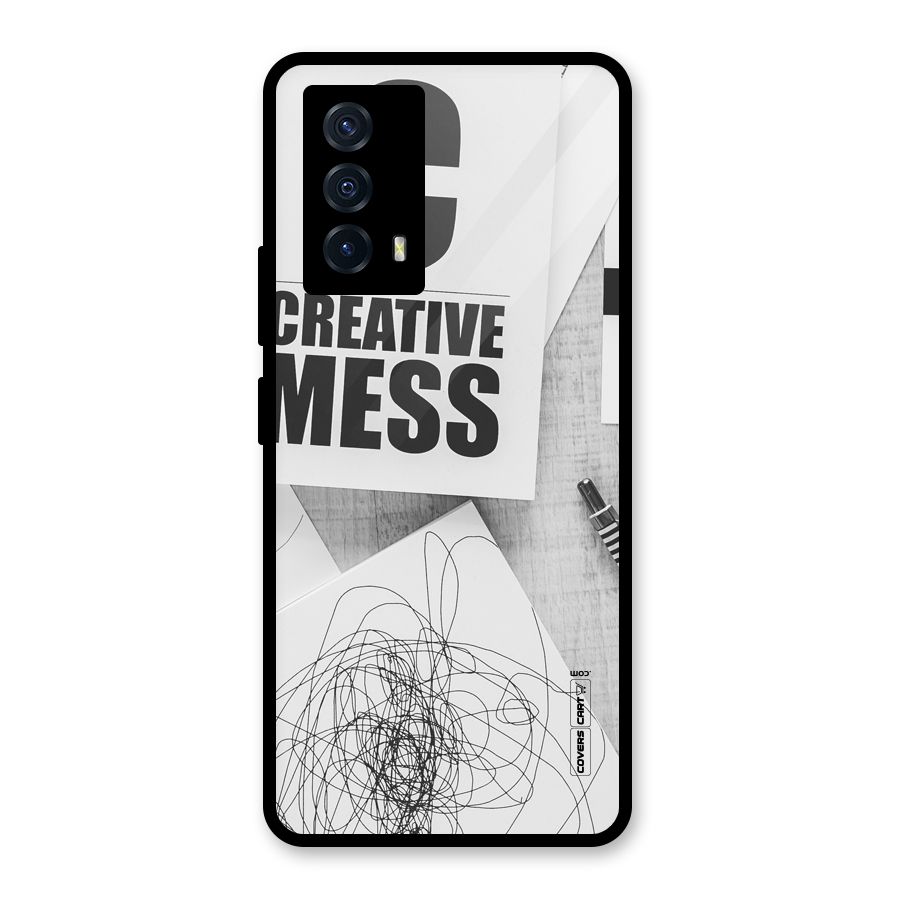 Creative Mess Glass Back Case for Vivo iQOO Z5