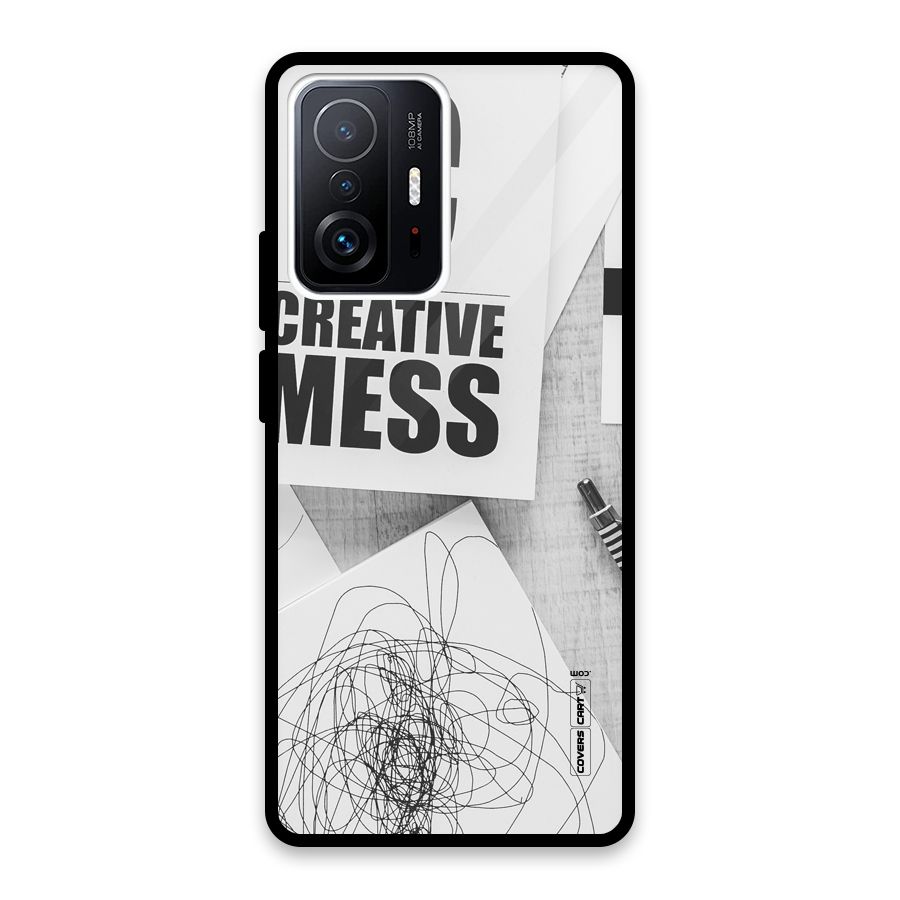 Creative Mess Glass Back Case for Xiaomi 11T Pro