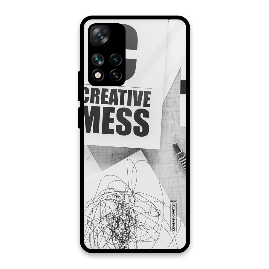 Creative Mess Glass Back Case for Xiaomi 11i HyperCharge 5G