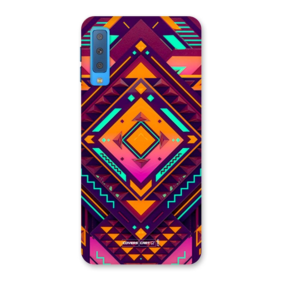 Creative Rhombus Back Case for Galaxy A7 (2018)