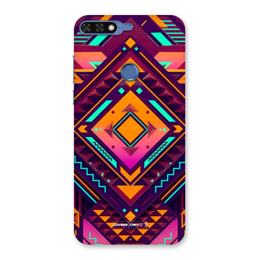 Creative Rhombus Back Case for Honor 7C