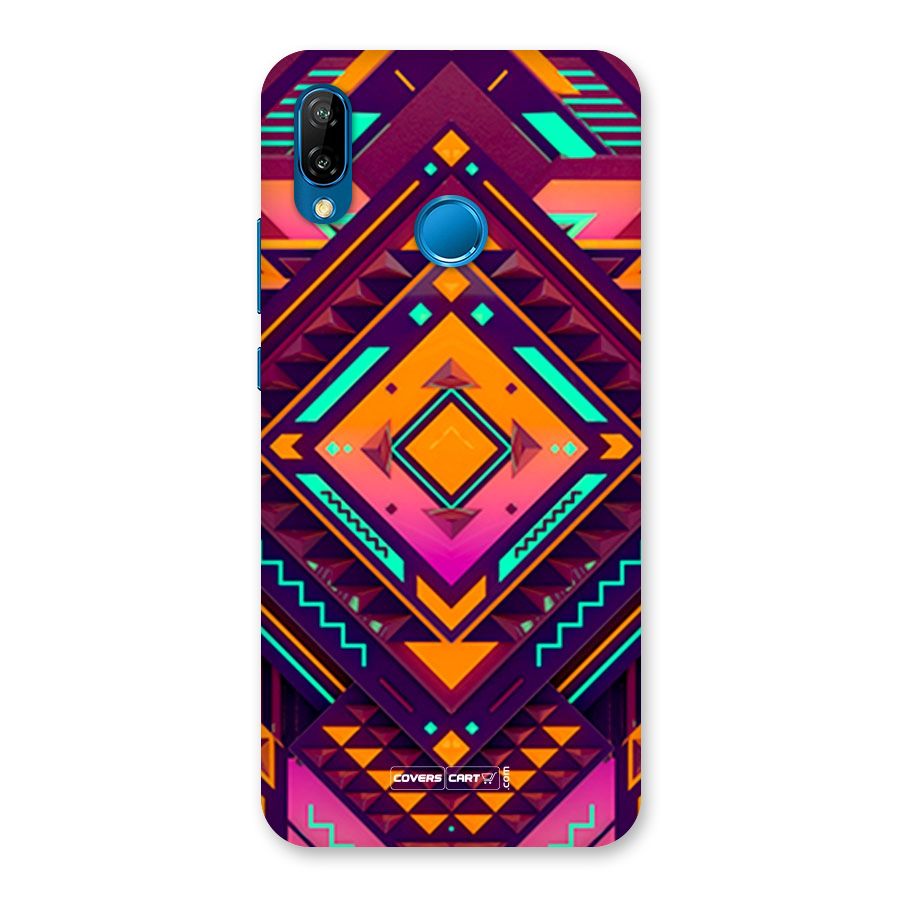 Creative Rhombus Back Case for Huawei P20 Lite