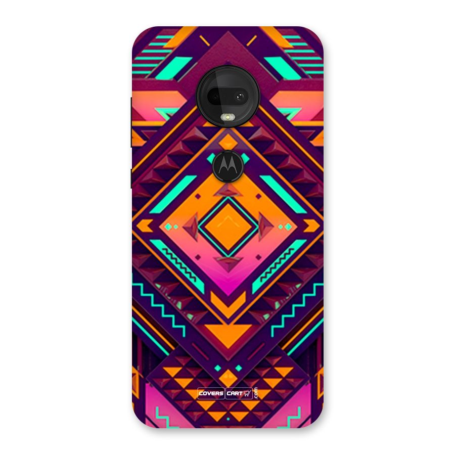 Creative Rhombus Back Case for Moto G7