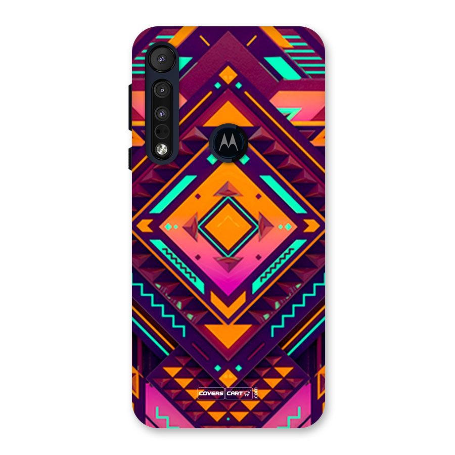 Creative Rhombus Back Case for Motorola One Macro