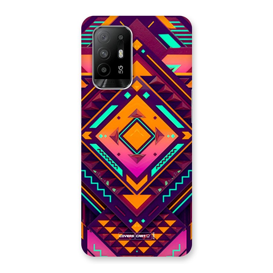 Creative Rhombus Back Case for Oppo F19 Pro Plus 5G