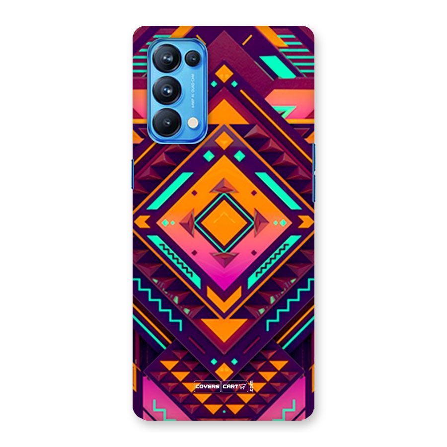 Creative Rhombus Back Case for Oppo Reno5 Pro 5G
