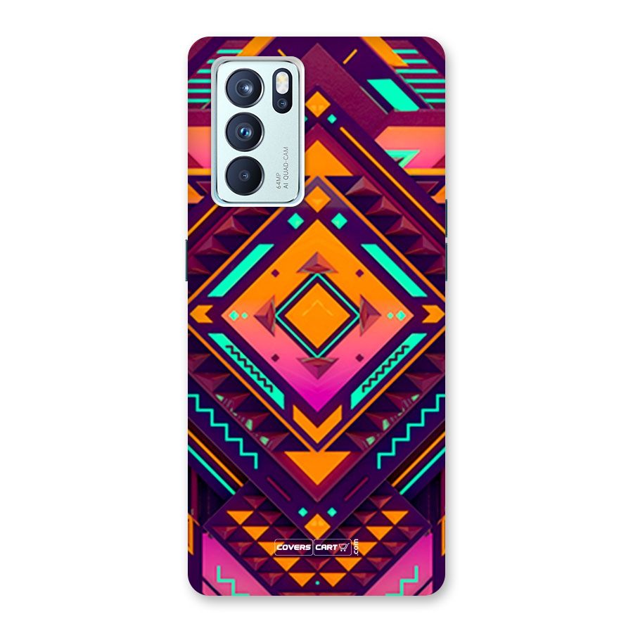 Creative Rhombus Back Case for Oppo Reno6 Pro 5G