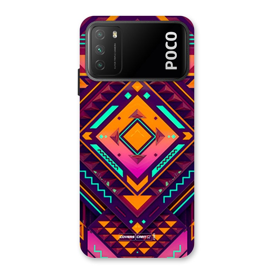 Creative Rhombus Back Case for Poco M3