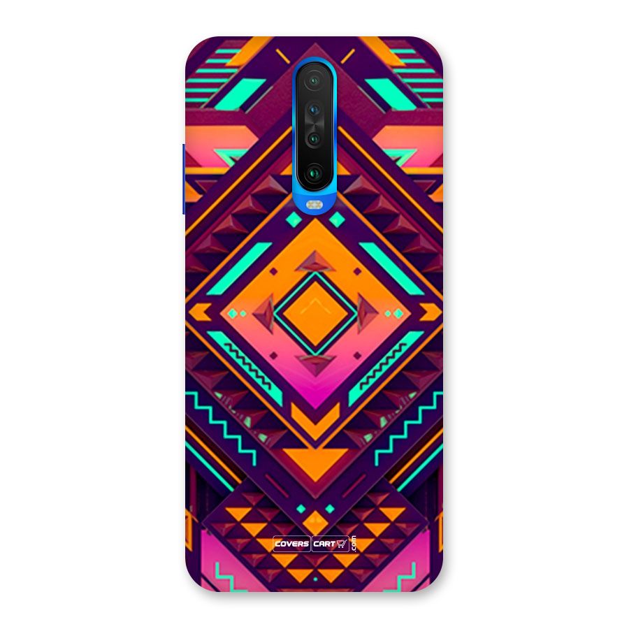 Creative Rhombus Back Case for Poco X2