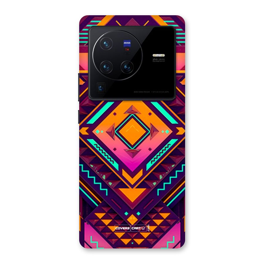 Creative Rhombus Back Case for Vivo X80 Pro