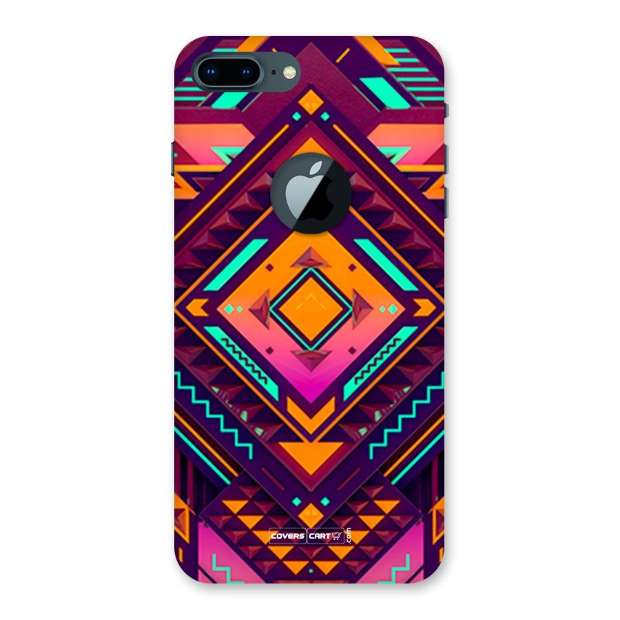 Creative Rhombus Back Case for iPhone 7 Plus Logo Cut